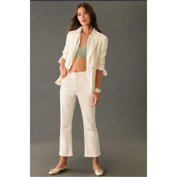 Pilcro The Yaya Mid-Rise Crop Flare Jeans - Picture 1 of 6